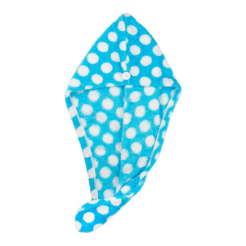 streak street microfiber hair wrap towel- oceanic polka