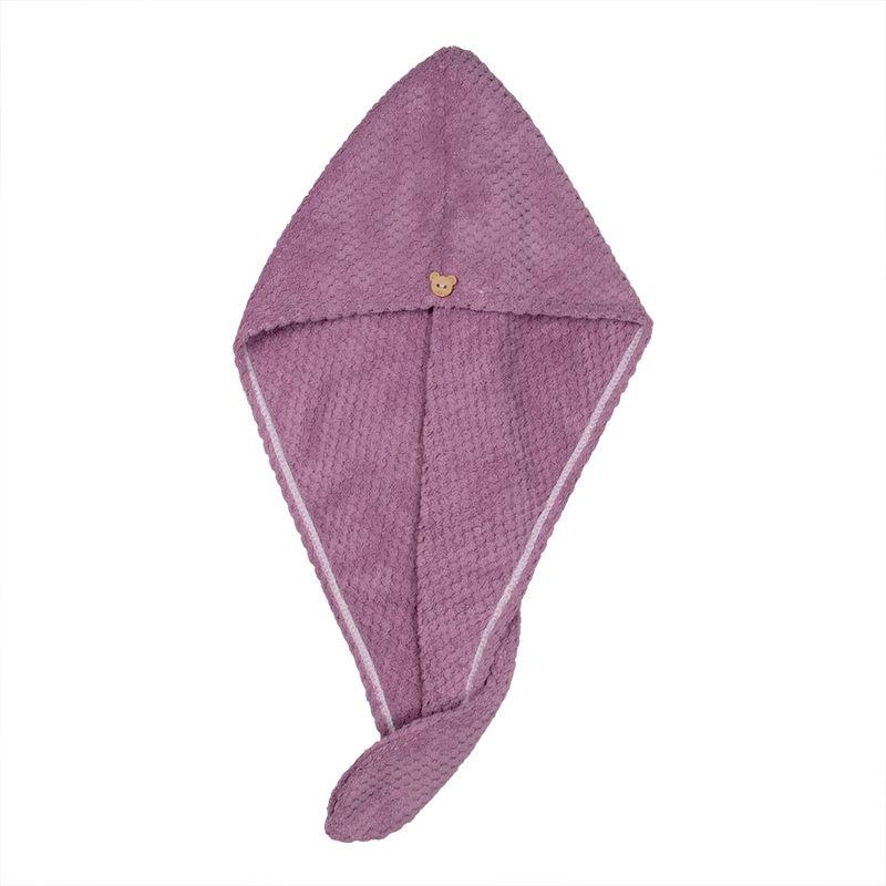 streak street microfiber hair wrap towel- periwinkle purple
