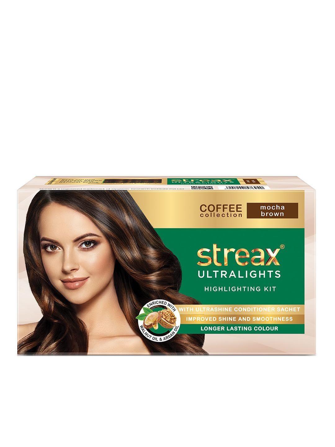streax coffee collection ultralights highlighting kit - mocha brown 50 ml