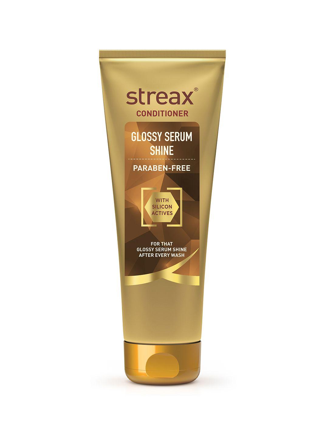 streax glossy serum shine conditioner with silicon actives - 240 ml