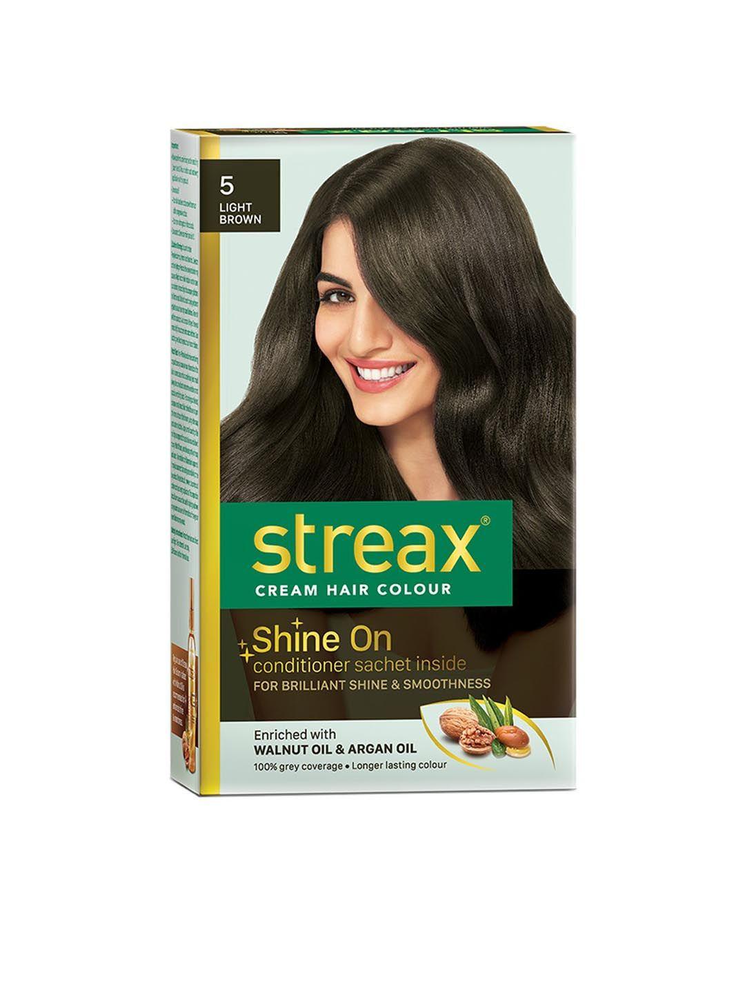 streax hair colour - light brown 120ml