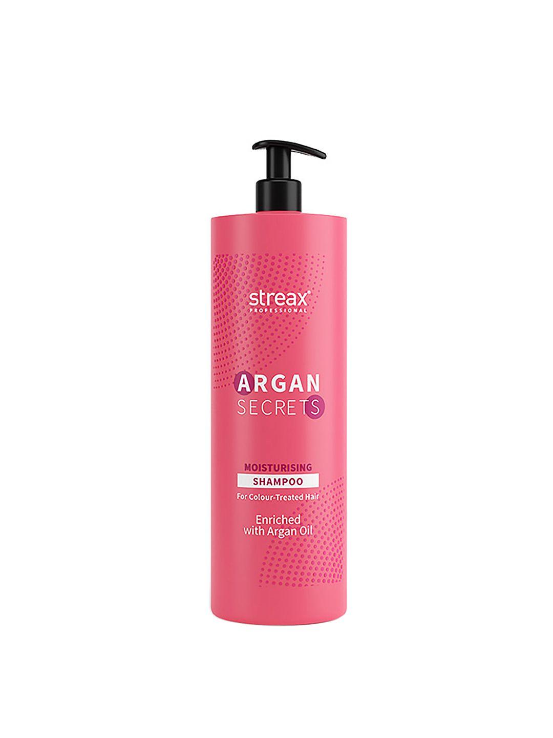 streax professional argan secrets moisturising shampoo for colour-treated hair - 1.5l