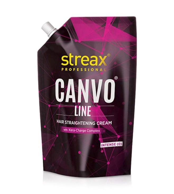 streax professional canvoline hair straightening cream intense - 500 gm