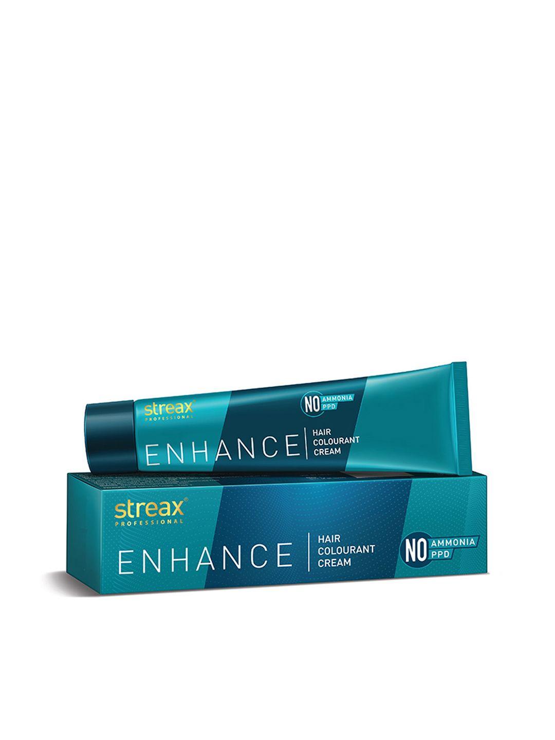 streax professional enhance ammonia & ppd free hair colourant cream 90g - dark brown 3