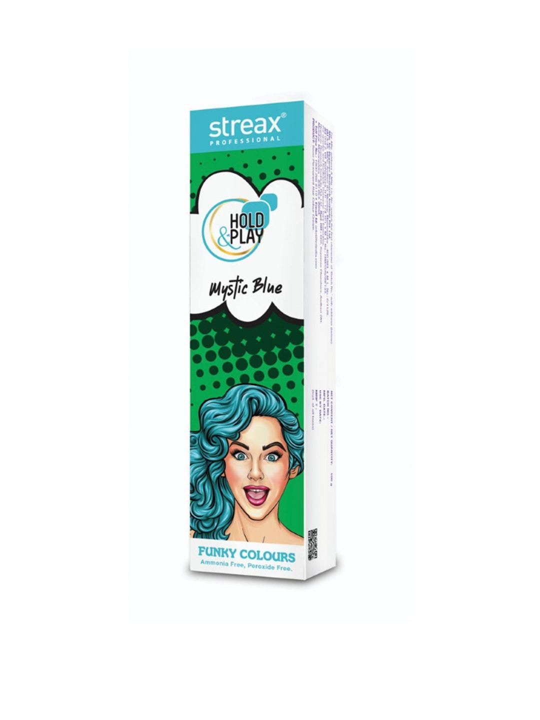 streax professional hold & play funky colours - mystic blue- 100 g