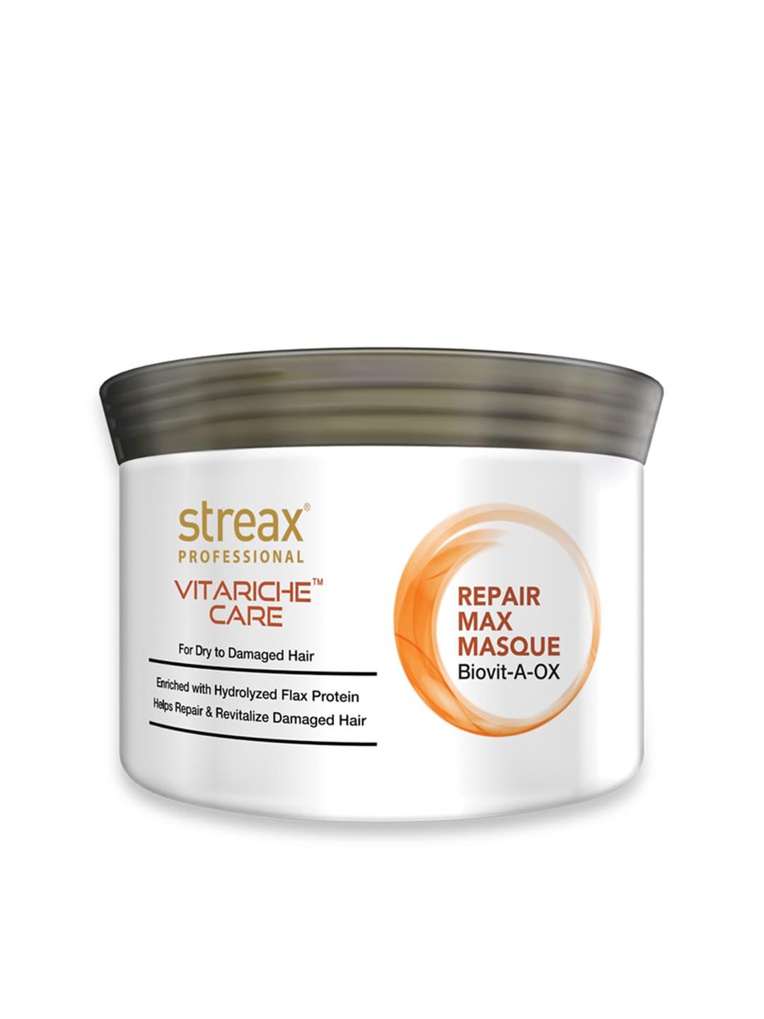 streax professional vitariche care repair max masque for dry to damaged hair - 200 g