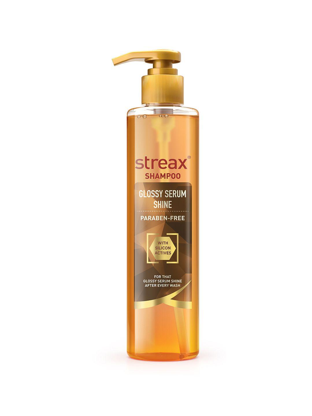 streax glossy serum shine shampoo with silicon actives - 240 ml