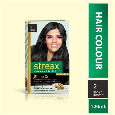 streax hair colour - black brown (120 ml)