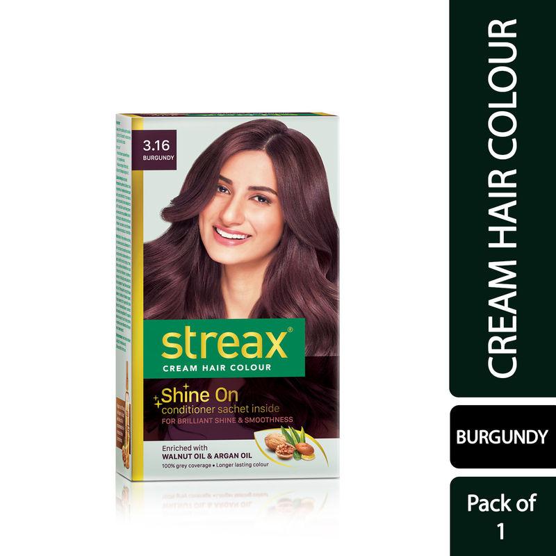 streax hair colour - burgandy 3.16