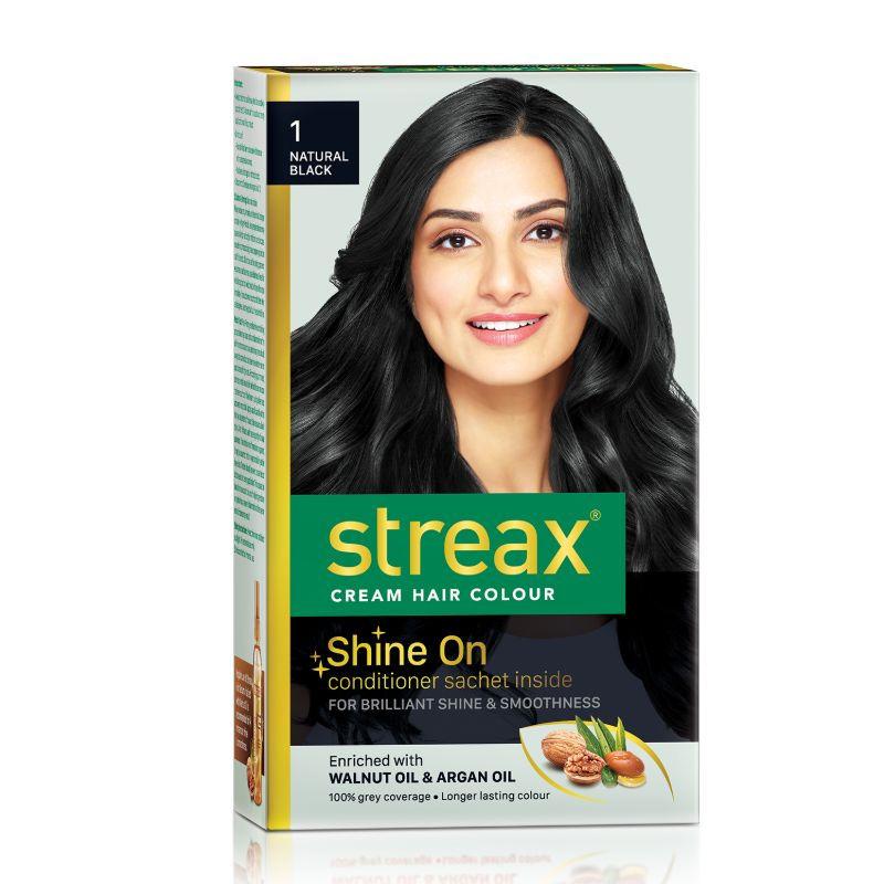 streax hair colour - natural black 1