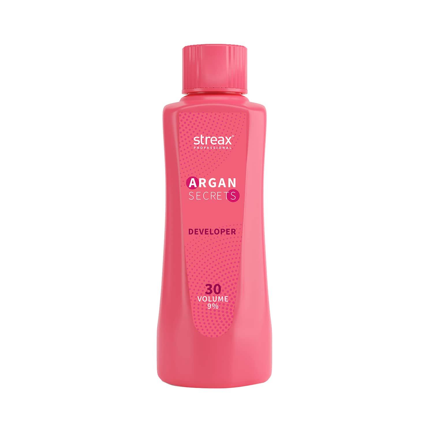 streax professional 30 volume 9% developer for argan secrets colorant (1000ml)