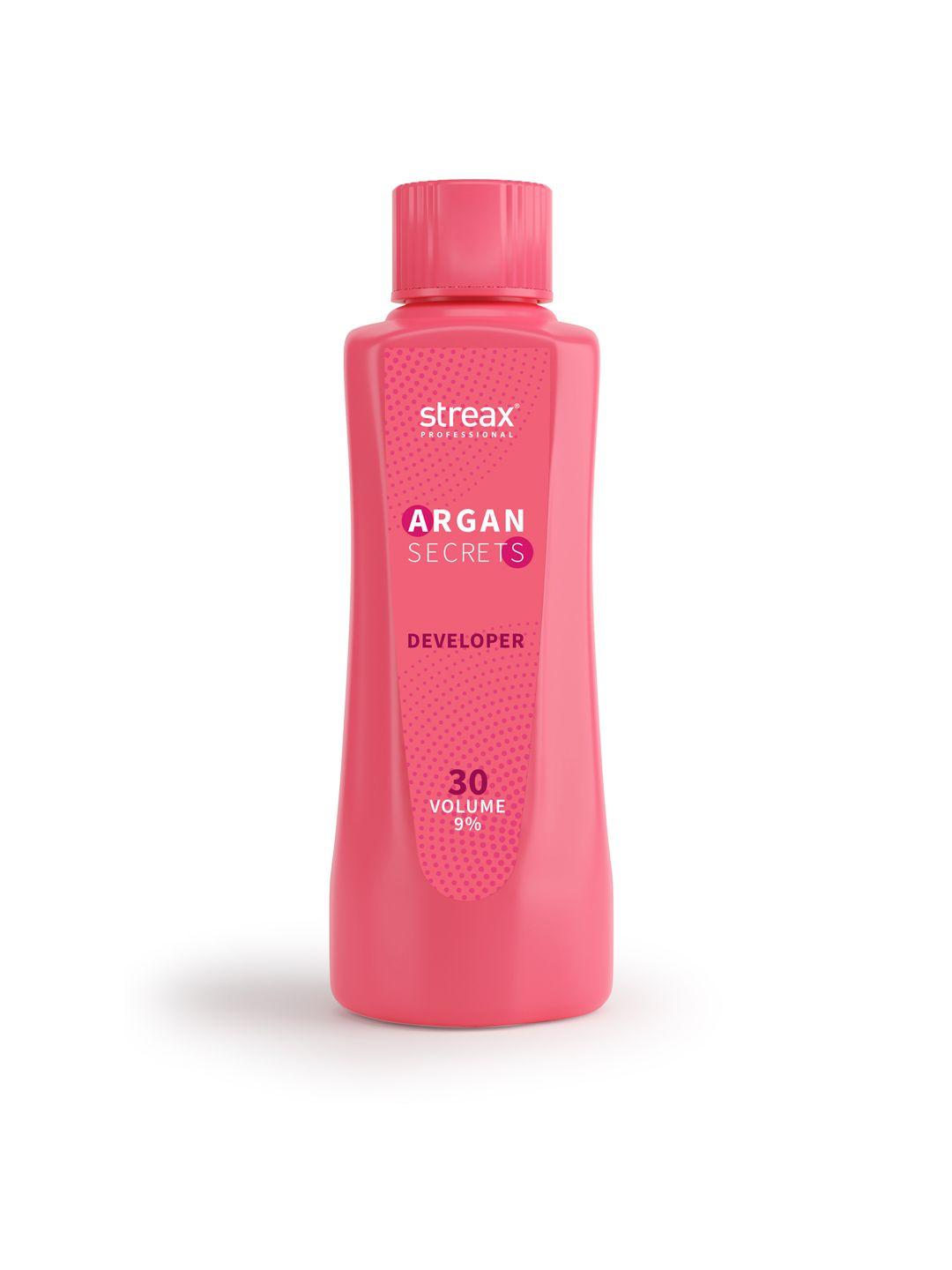 streax professional 30 volume 9% developer for argan secrets colourant - 250ml