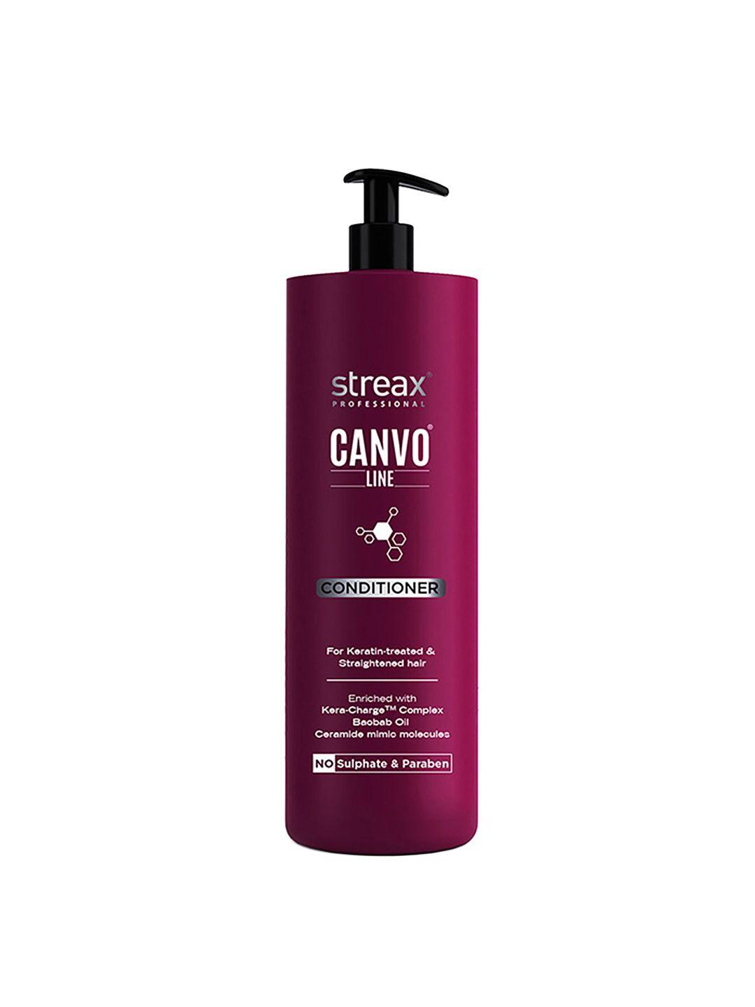 streax professional canvoline conditioner for keratin-treated & straightened hair - 1.5kg