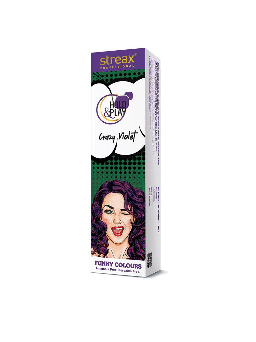 streax professional hold & play funky colours crazy violet- 100 g