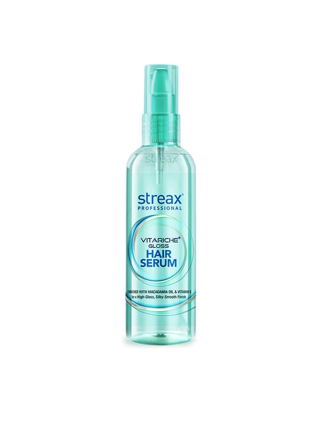 streax professional vitariche gloss hair serum with macademia oil & vitamin e - 115 ml