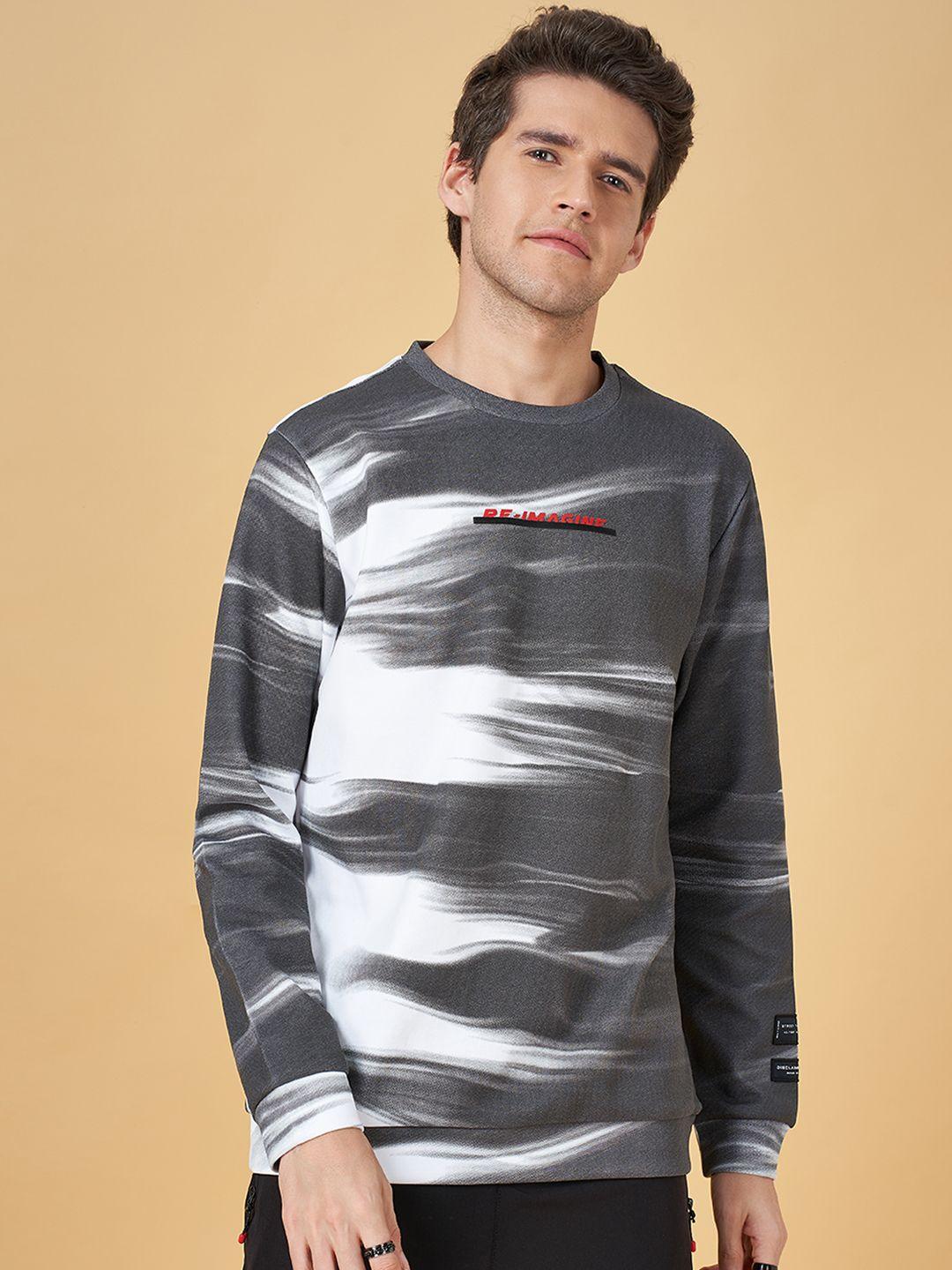 street 808 by pantaloons abstract printed long sleeves sweatshirt