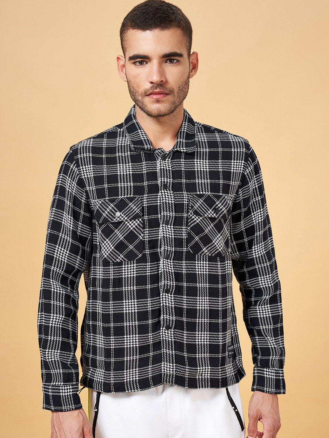 street 808 by pantaloons tartan checked casual shirt