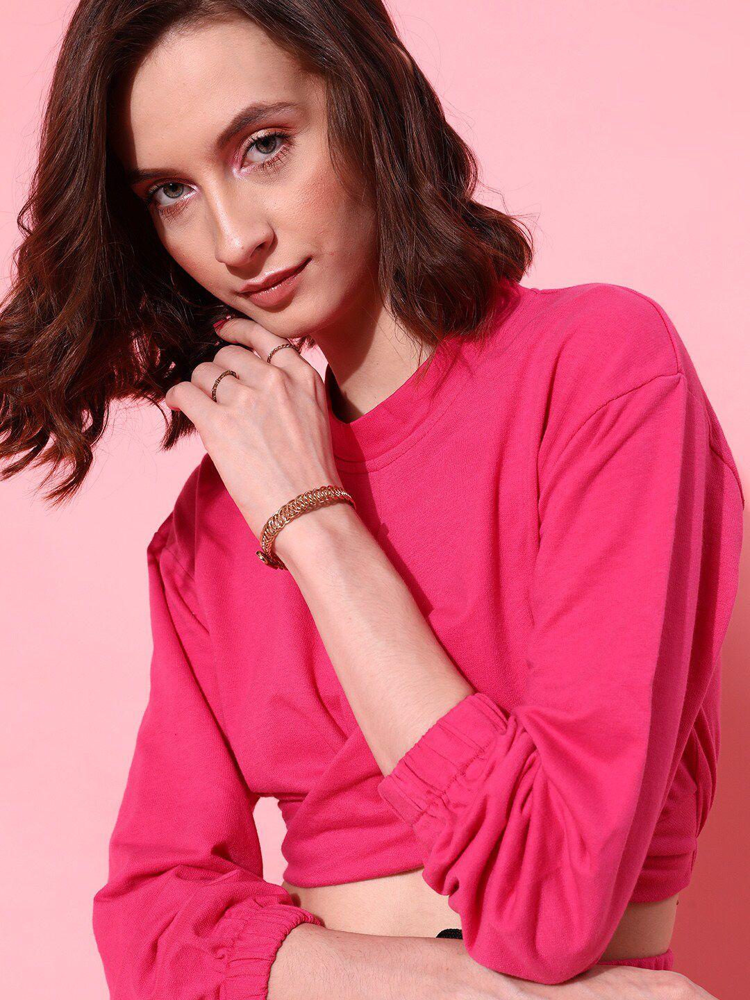 street 9 women fuchsia sweatshirt