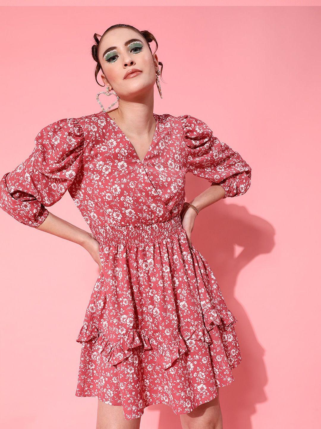 street 9 women pink floral dress