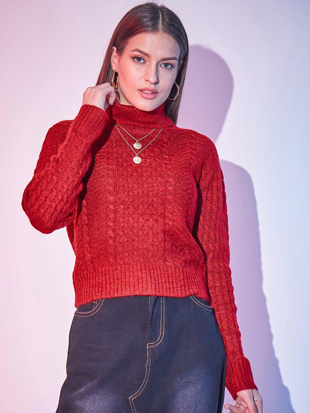 street 9 women red pullover