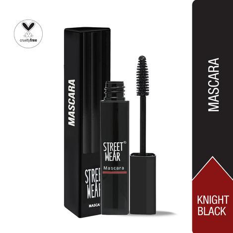 street wear® mascara -knight black (black) - voluminous lash lift, non clumping, flake free, smudge free, 100% waterproof formulation, enriched with aloe vera, vitamin e and panthenol