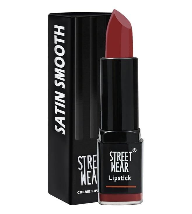 street wear satin smooth lipstick cute crimson - 4.2 gm