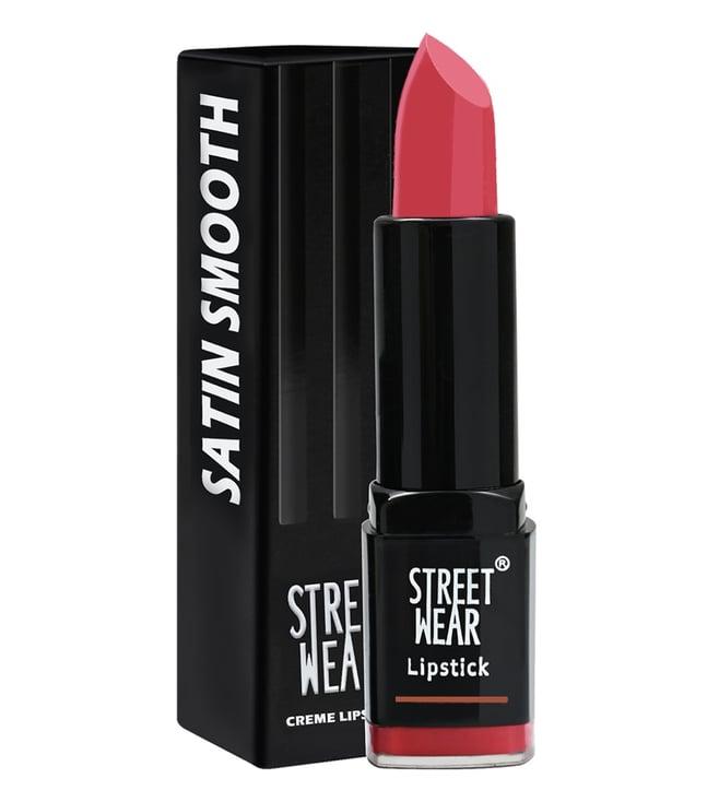 street wear satin smooth lipstick dusky pink - 4.2 gm