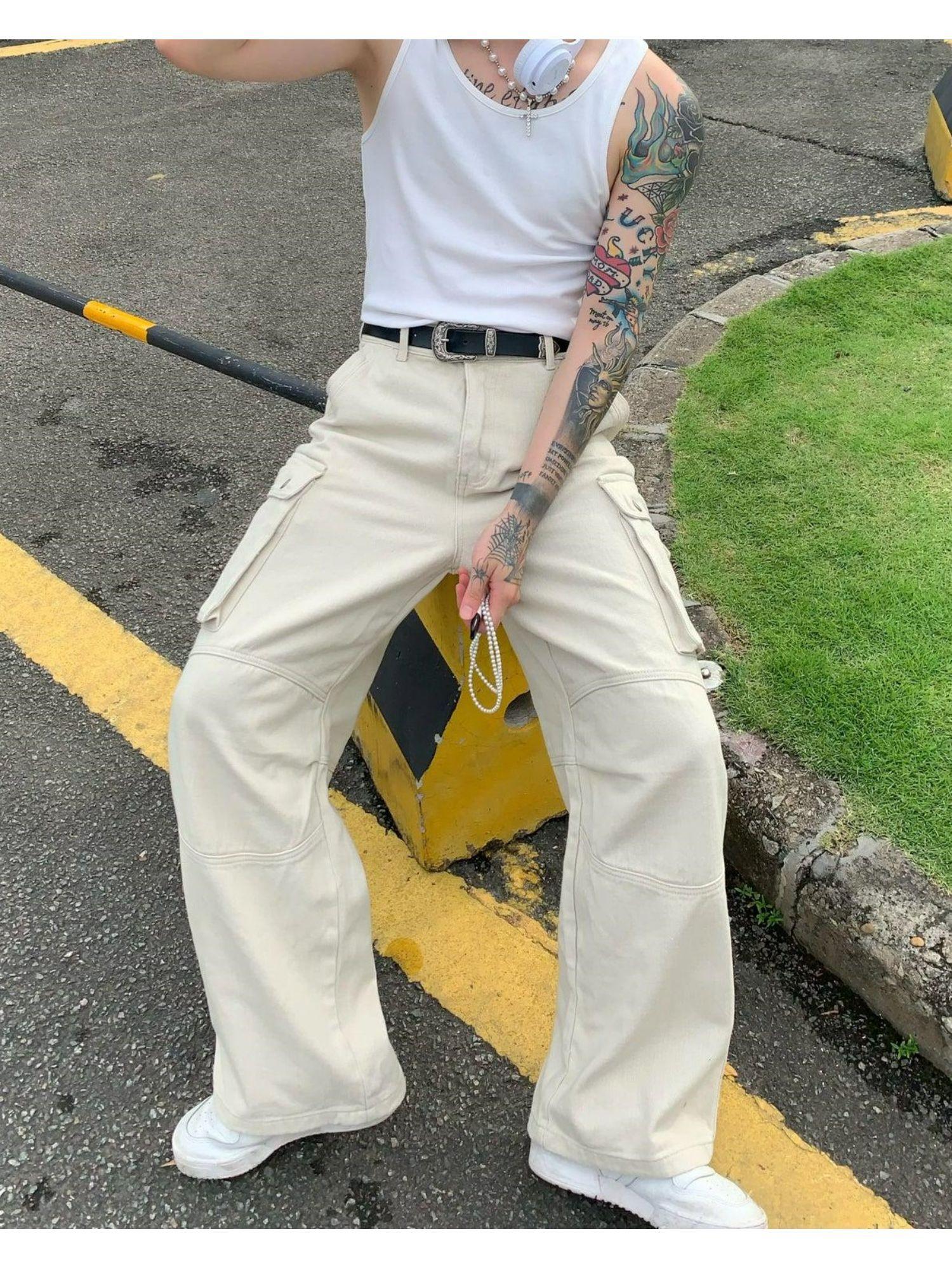 streetwise pocket cargo pants ivory