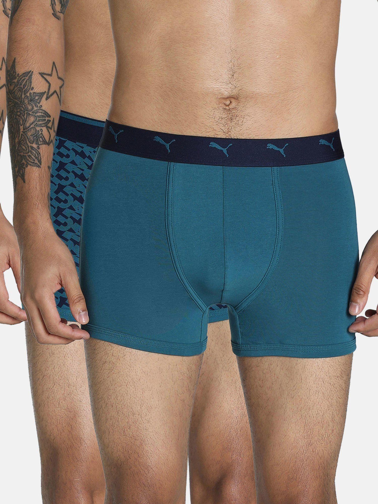 stretch aop trunks-teal (pack of 2)
