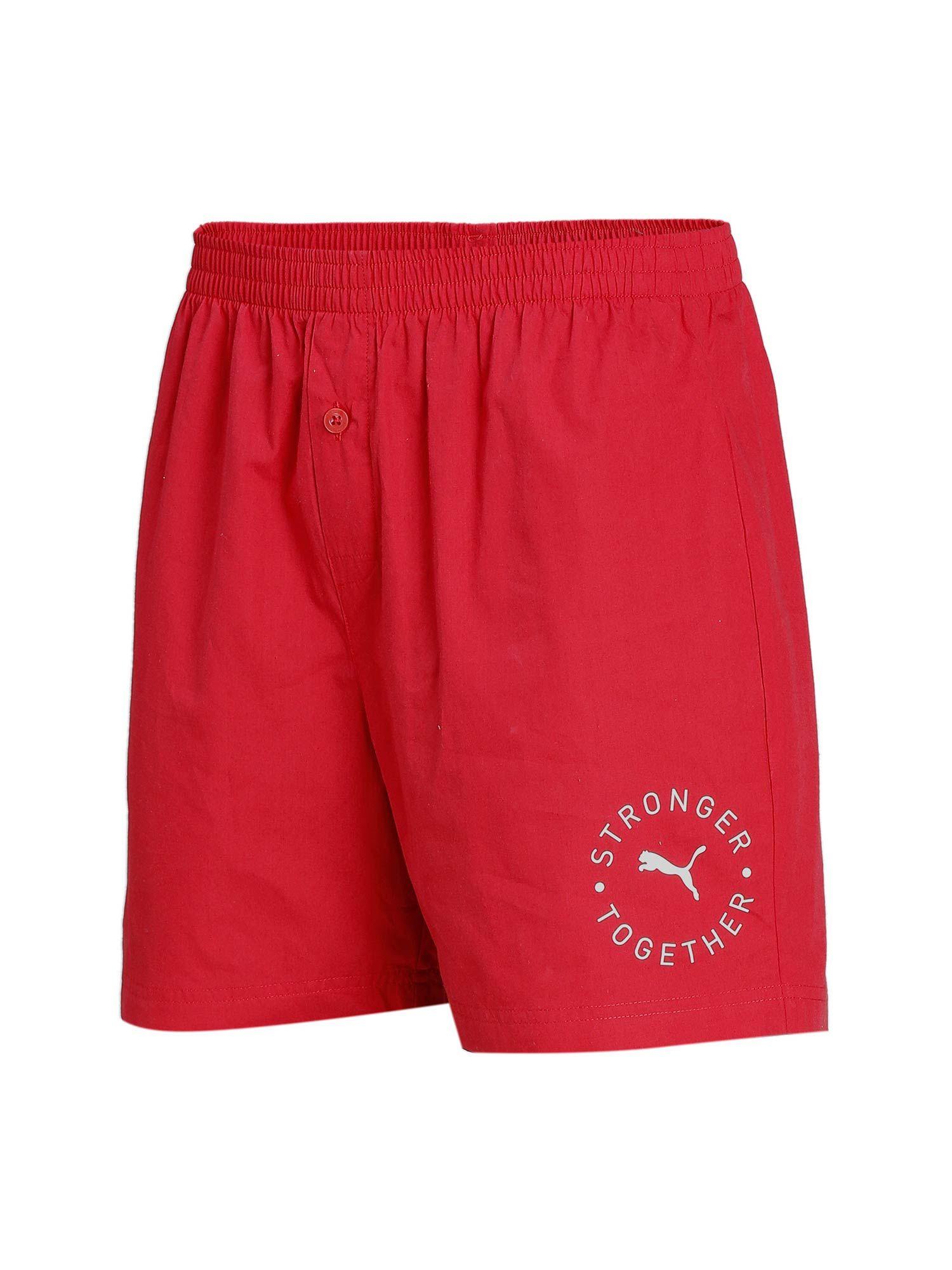 stretch mens red basic boxer