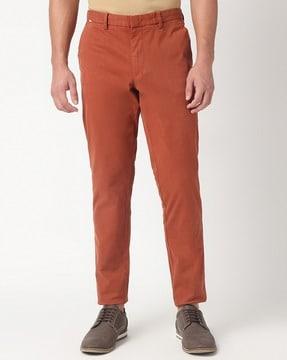 stretch-cotton gabardine slim-fit chinos