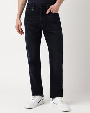 stretch cotton regular fit jeans