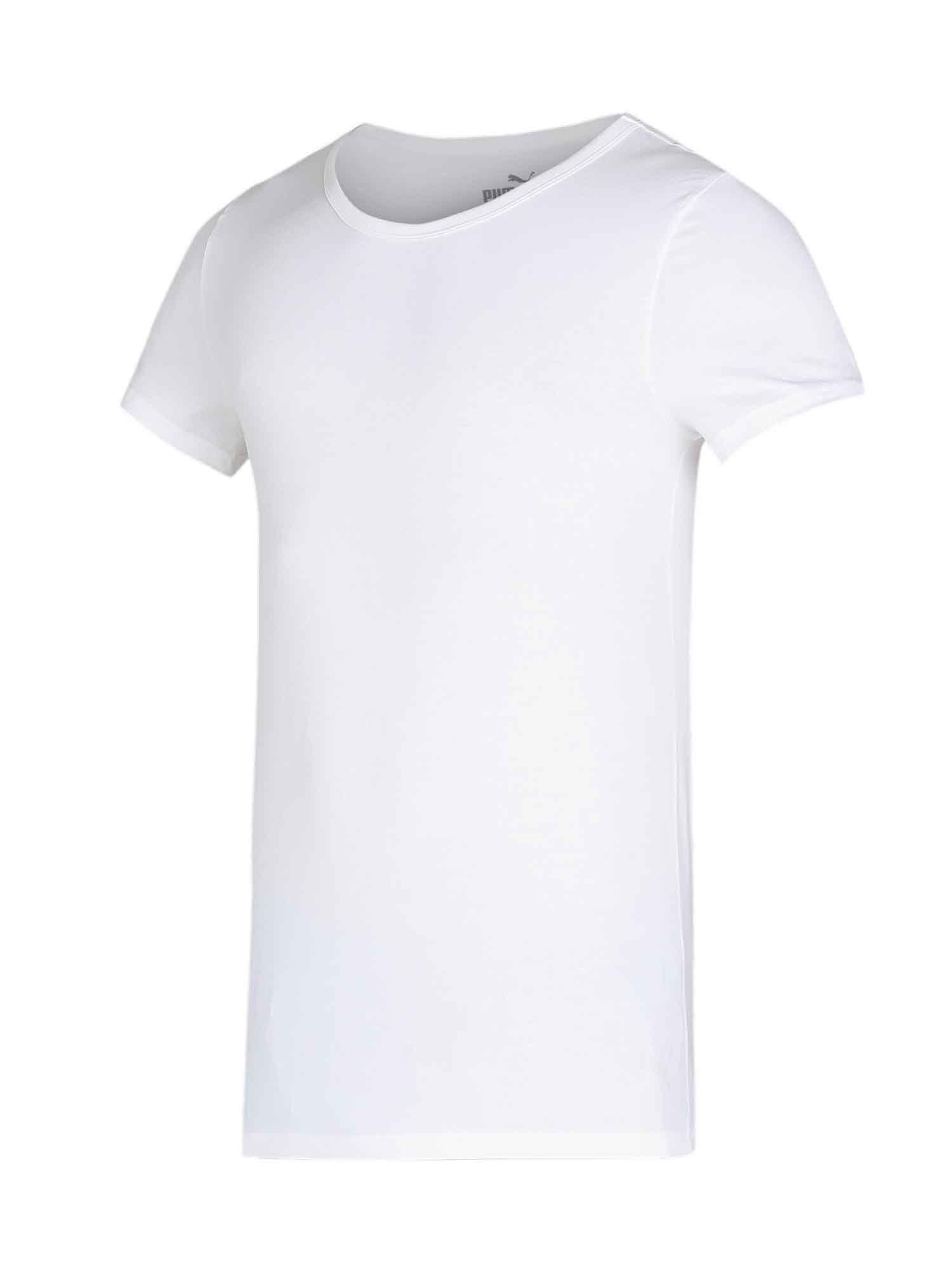 stretch crew white vest (pack of 2)