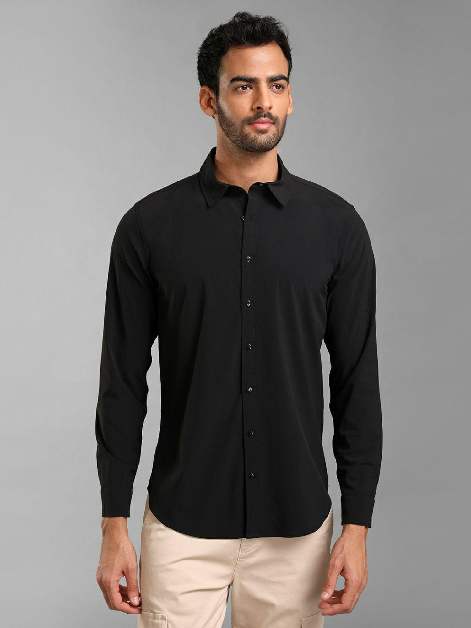 stretch nylon regular shirt