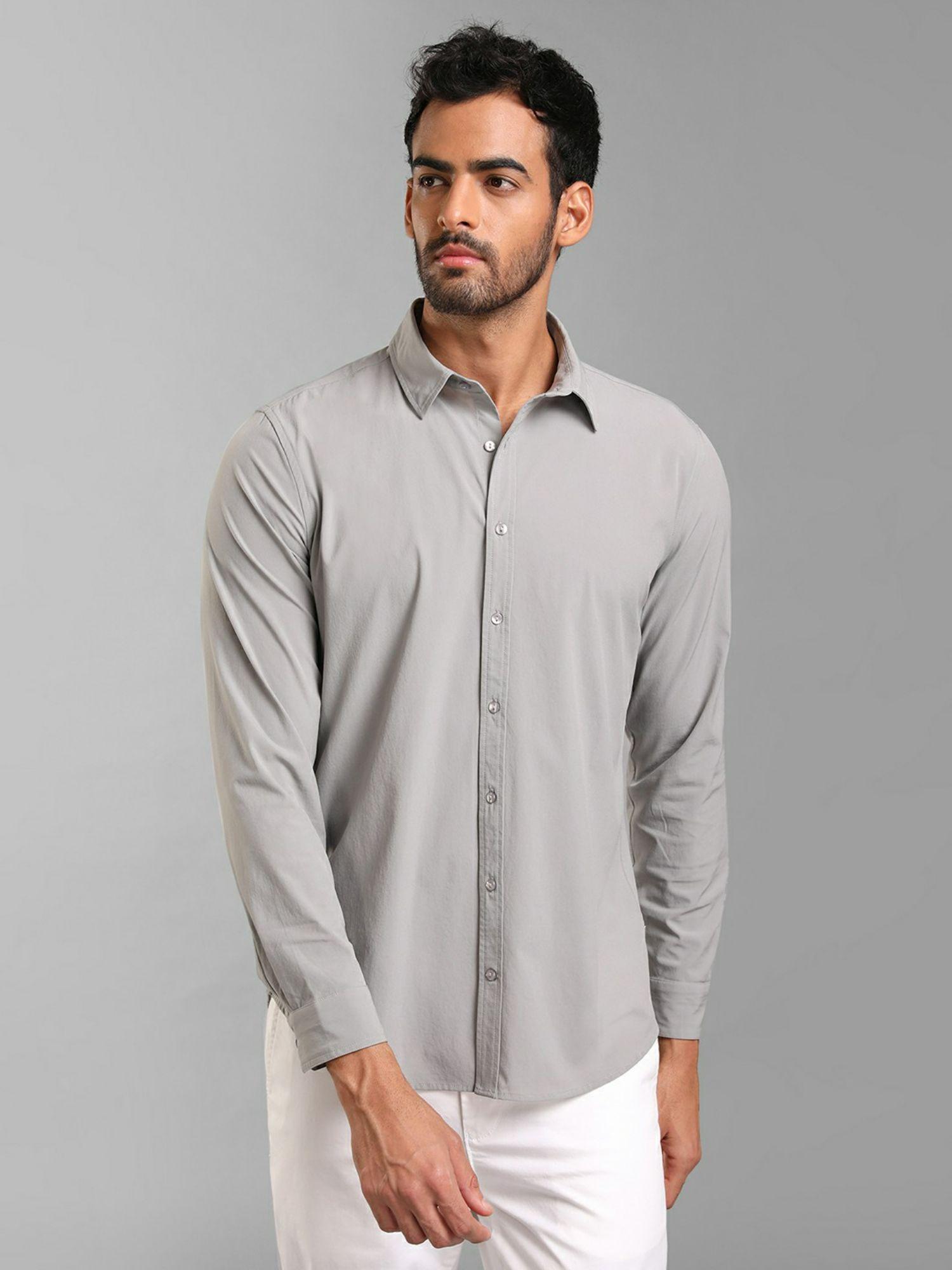 stretch nylon regular shirt