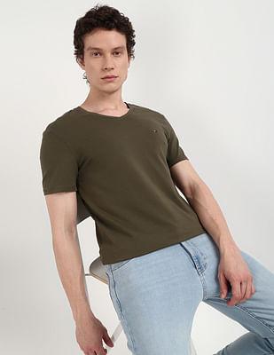 stretch slim v-neck t-shirt