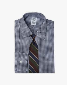 stretch supima ni pinpoint oxford ainsley gingham shirt