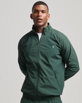 stretch woven windcheater jacket