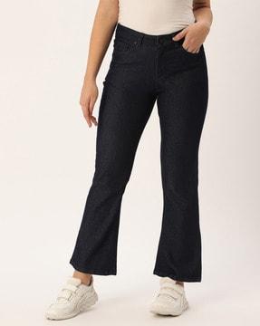 stretchable fixed waist jeans