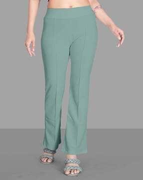 stretchable palazzos with elasticated waistband