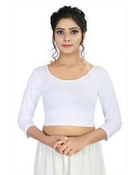 stretchable readymade blouse with princess seams