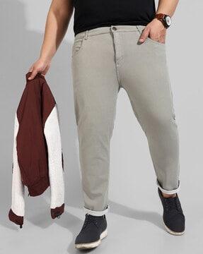 stretchable straight jeans