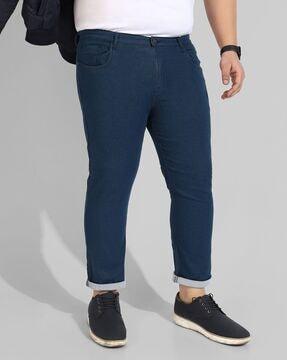 stretchable straight jeans