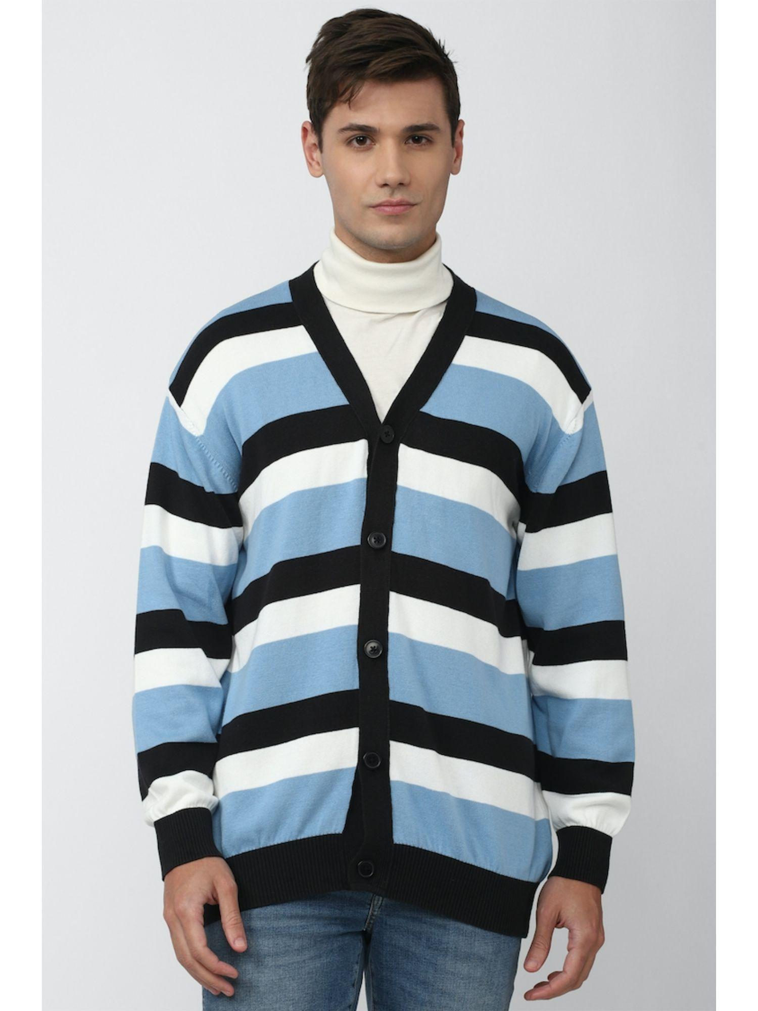stripe multi sweater tops