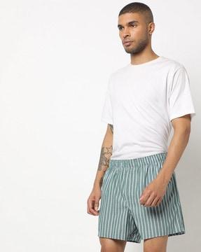 striped cotton boxers