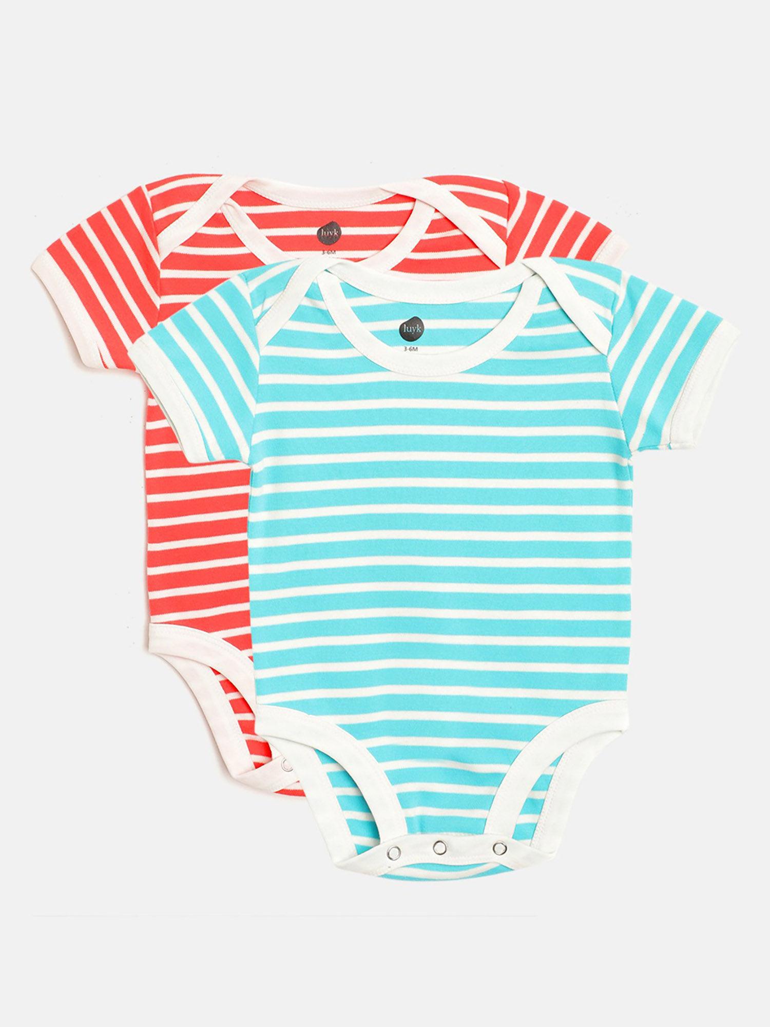 striped infants bodysuit (set of 2)