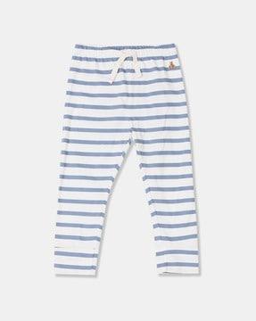 striped pants with drawcord