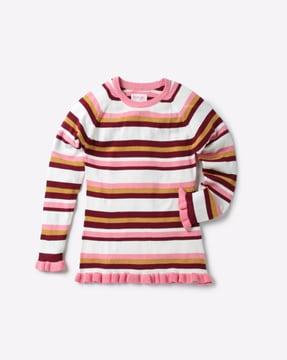 striped-pullover-with-ruffled-hems