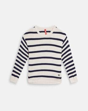 striped-round-neck-sweater-dress