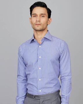 striped shirt with full-sleeves